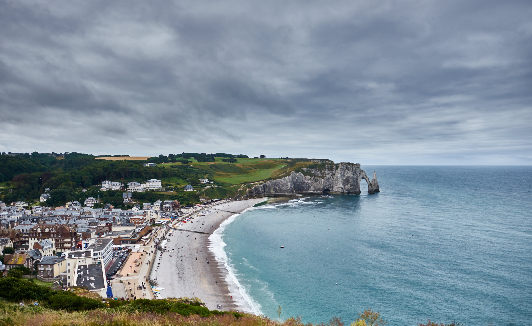 Beautiful coast line city landscape 